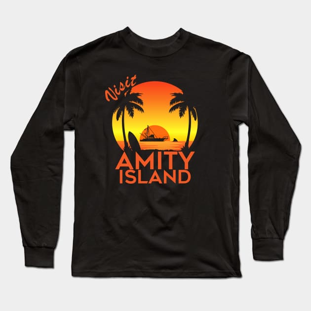 Visit Amity Long Sleeve T-Shirt by carloj1956